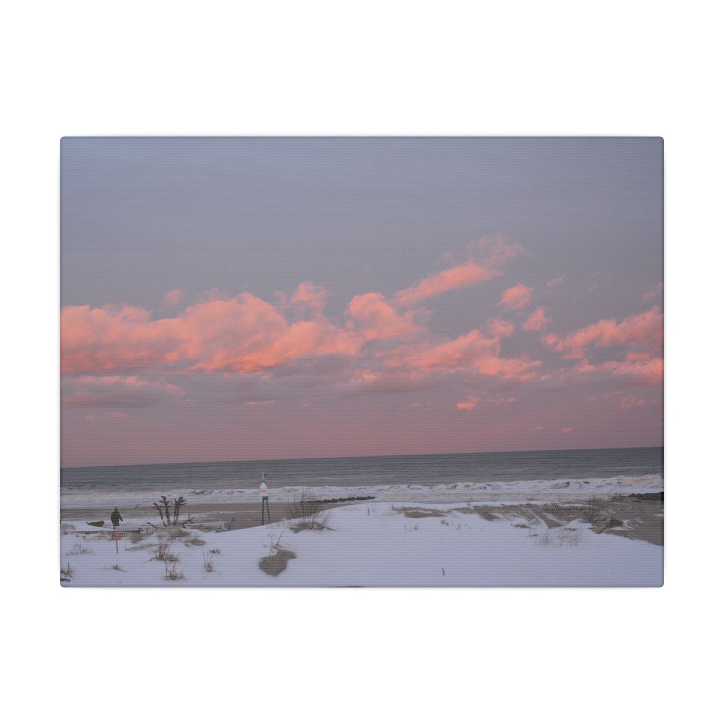 Snow on the Beach Wall Canva