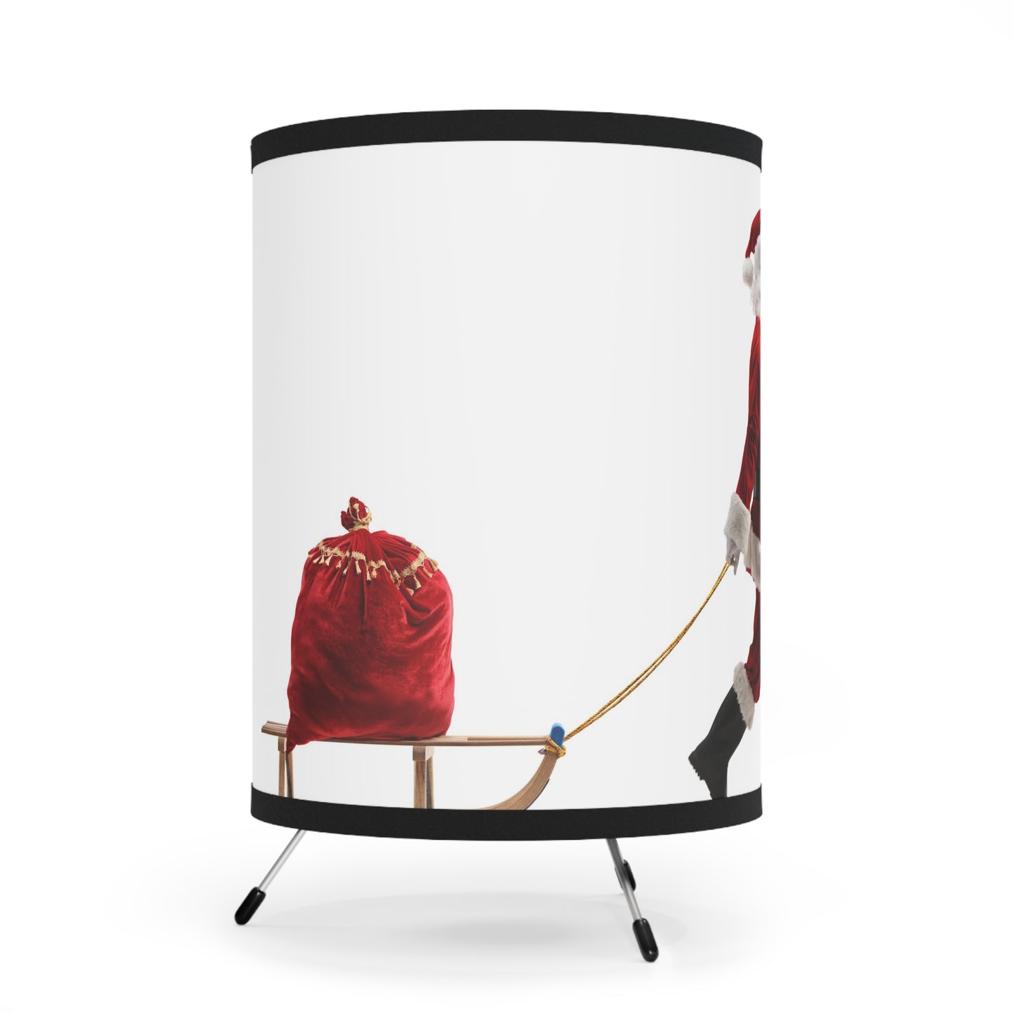 Santa Claus Tripod Lamp |  Holiday Decor | Christmas Decor