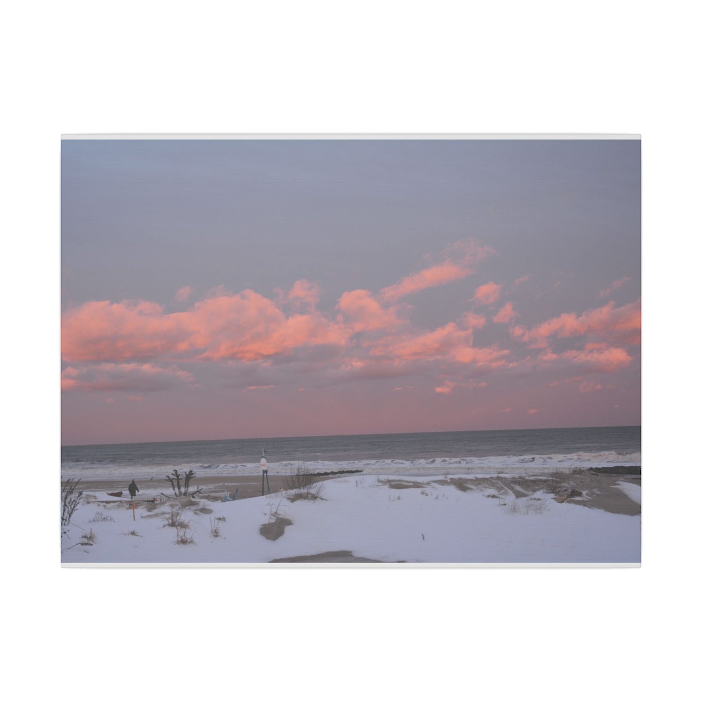 Snow on the Beach Wall Canva