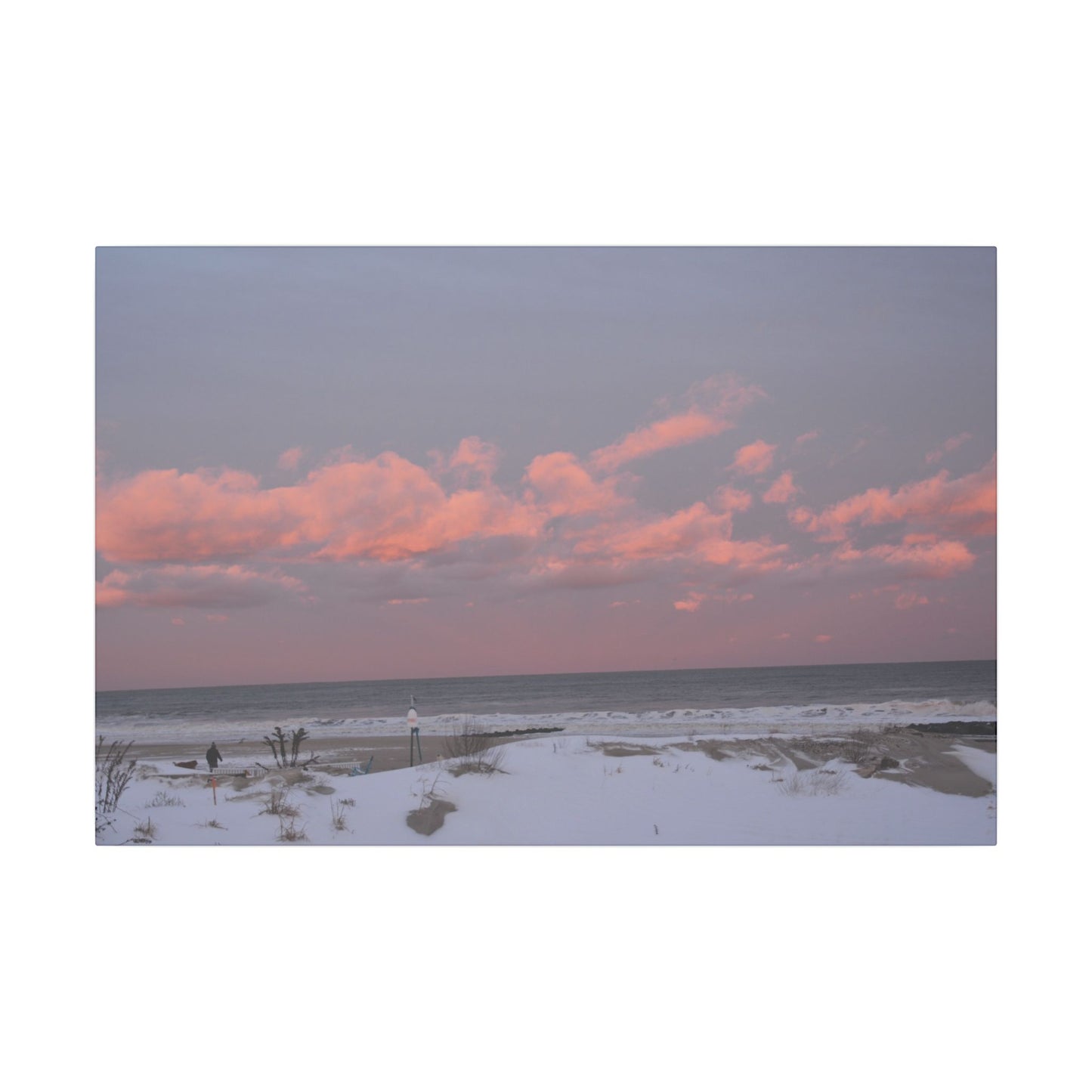 Snow on the Beach Wall Canva