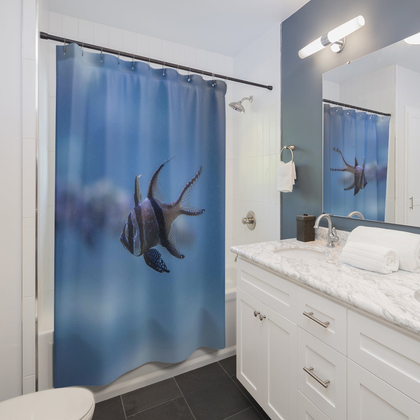 Beautiful Fish Tank Shower Curtains | Home Decor | Bath decor