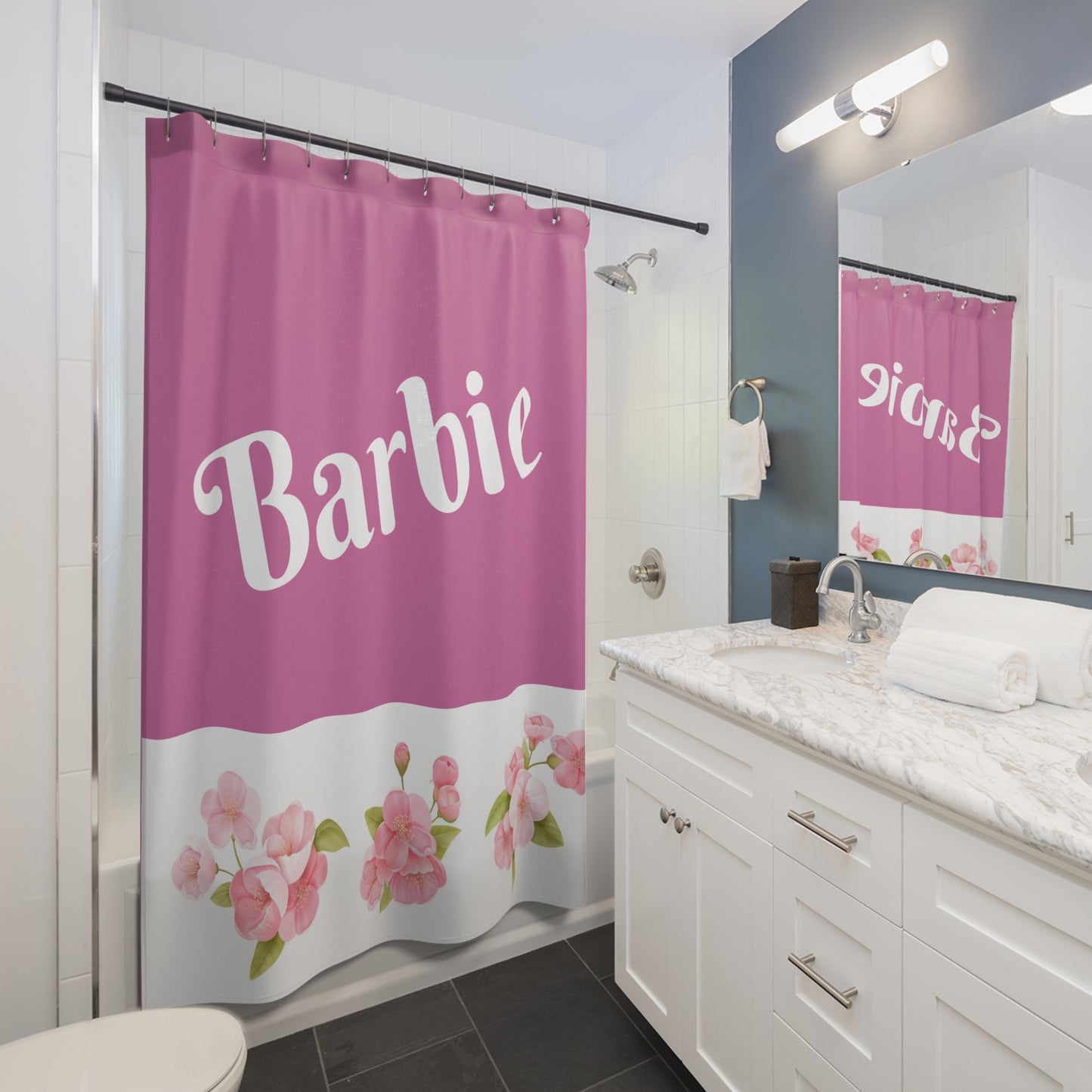 Barbie Shower Curtains | Bathroom Decor | Christmas Gift