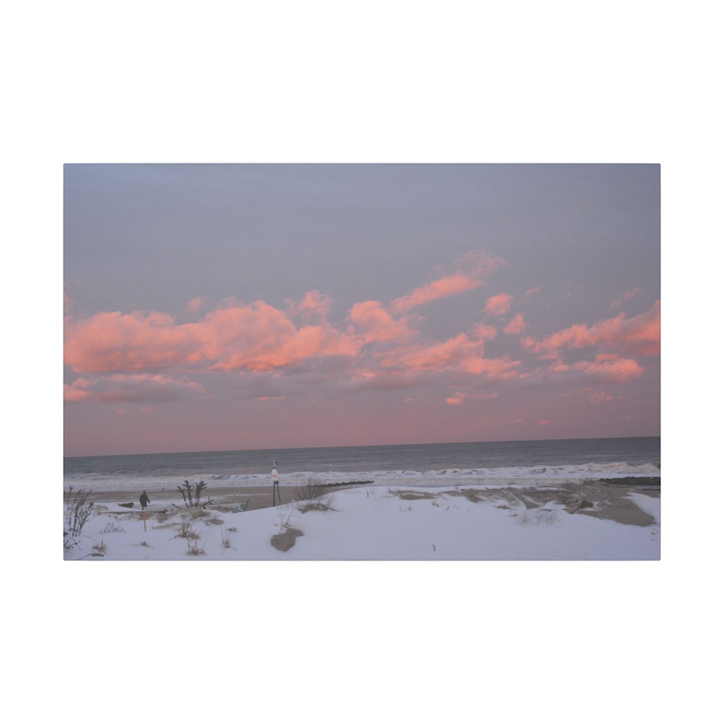 Snow on the Beach Wall Canva